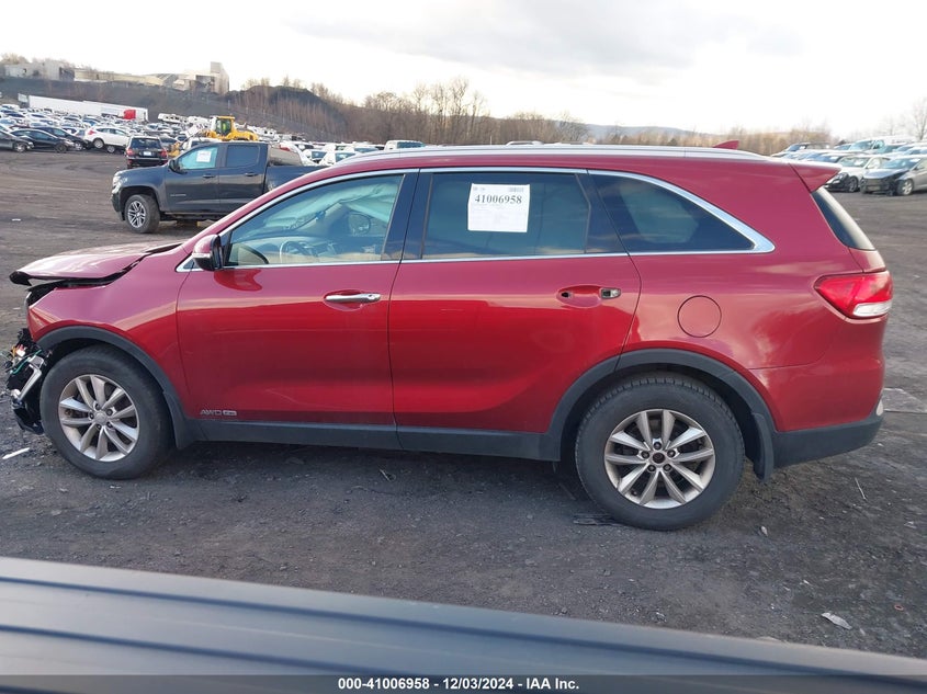 2017 Kia Sorento 3.3L Lx VIN: 5XYPGDA59HG322850 Lot: 41006958