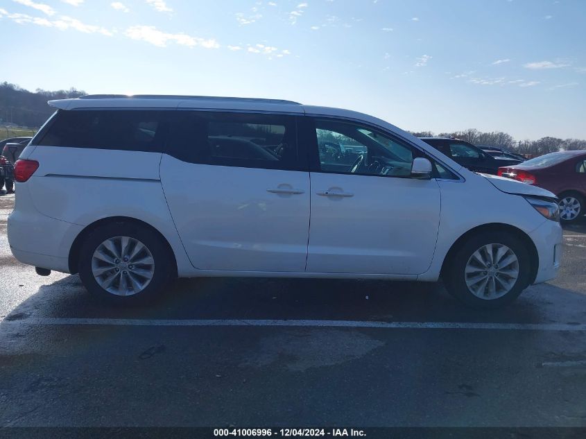 2018 Kia Sedona Ex VIN: KNDMC5C11J6395184 Lot: 41006996