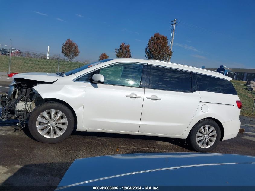 2018 Kia Sedona Ex VIN: KNDMC5C11J6395184 Lot: 41006996