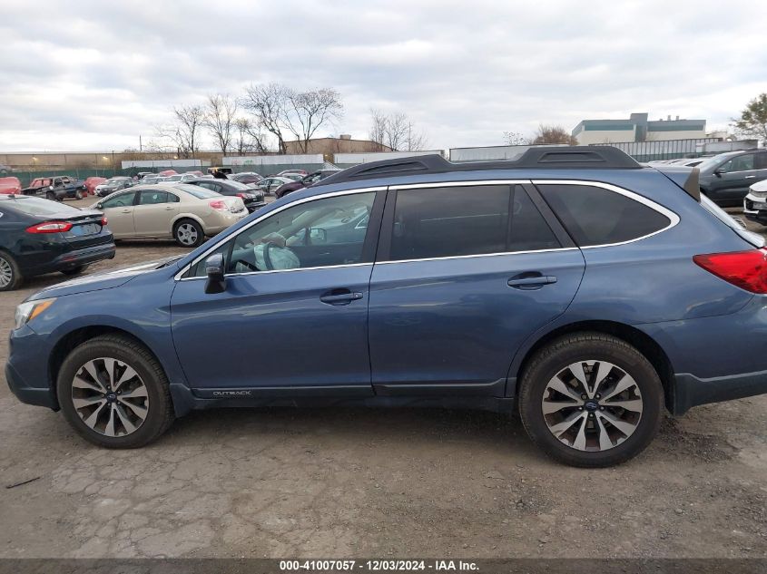 2016 Subaru Outback 2.5I Limited VIN: 4S4BSALC0G3295961 Lot: 41007057