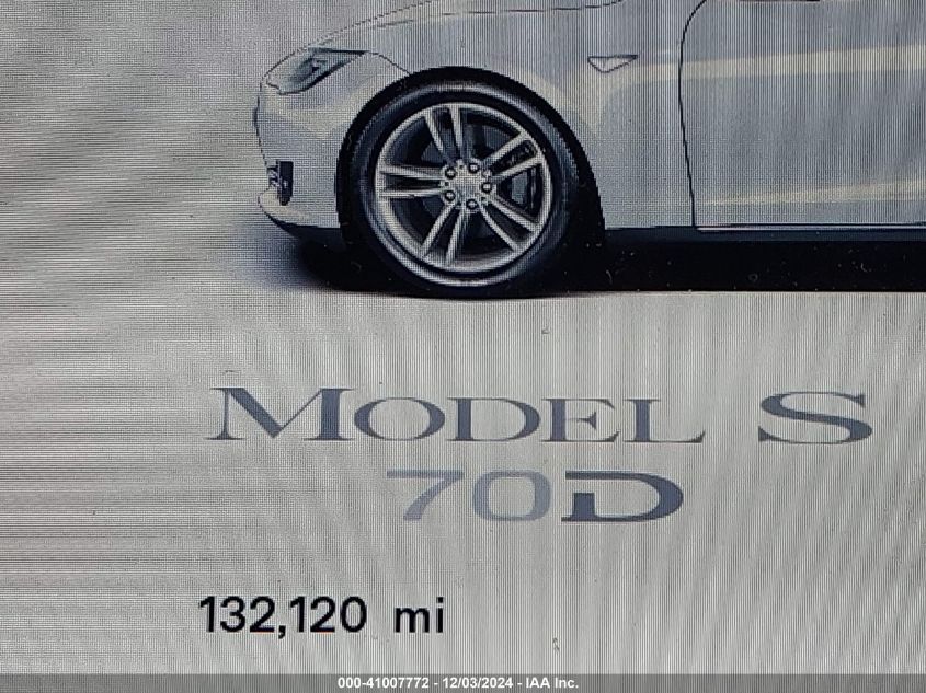 2015 Tesla Model S 70D/85D/P85D VIN: 5YJSA1E2XFF111896 Lot: 41007772