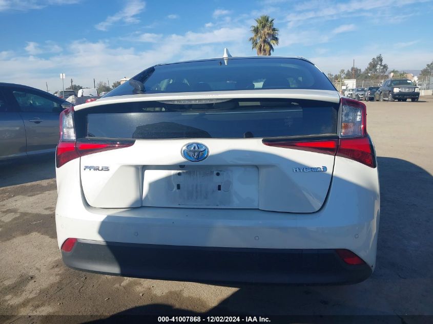 2019 Toyota Prius Le VIN: JTDKARFU8K3088754 Lot: 41007868