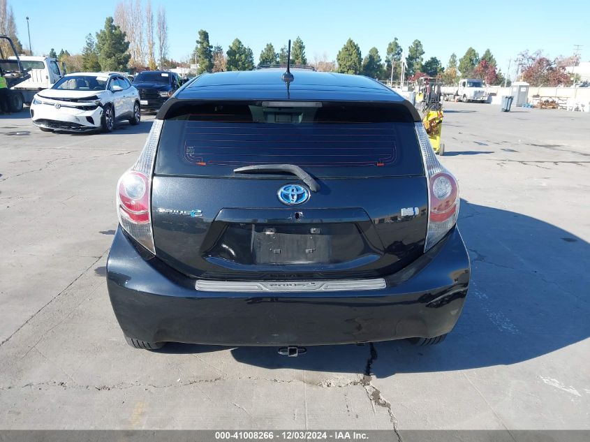 2013 Toyota Prius C Four VIN: JTDKDTB33D1032348 Lot: 41008266