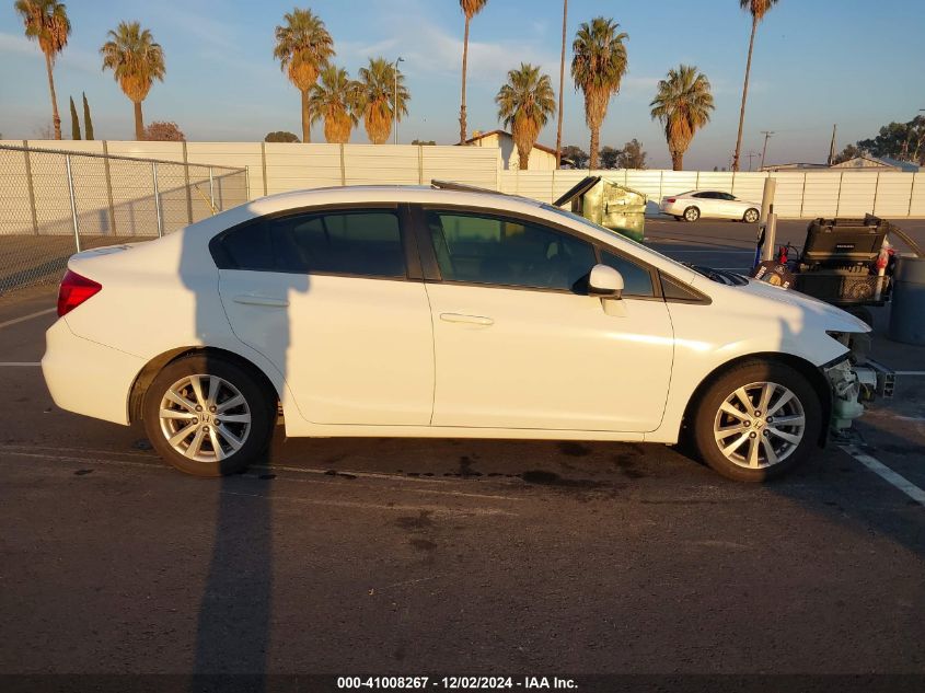 2012 Honda Civic Ex VIN: 19XFB2F86CE308587 Lot: 41008267