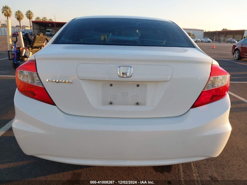 2012 Honda Civic Ex VIN: 19XFB2F86CE308587 Lot: 41008267