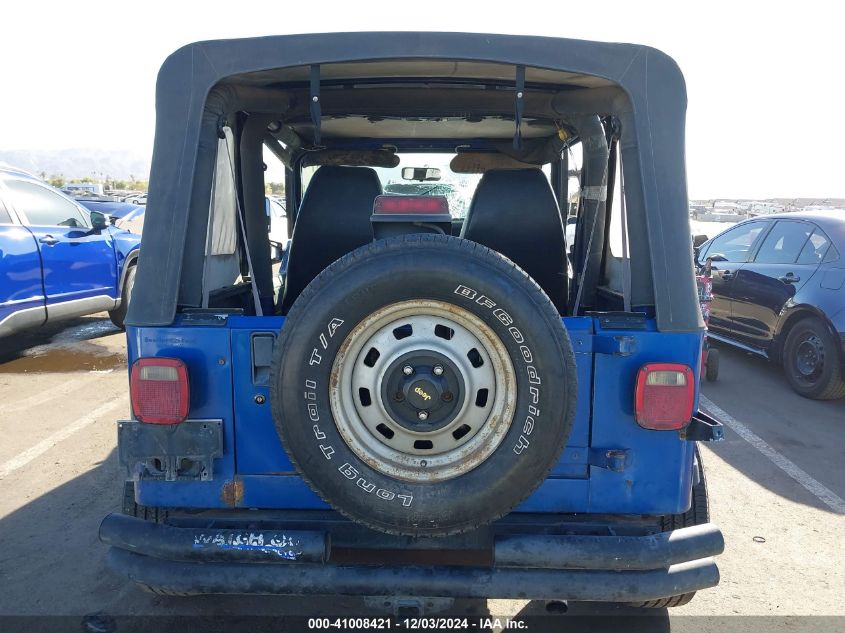 1994 Jeep Wrangler / Yj S VIN: 1J4FY19P9RP401005 Lot: 41008421