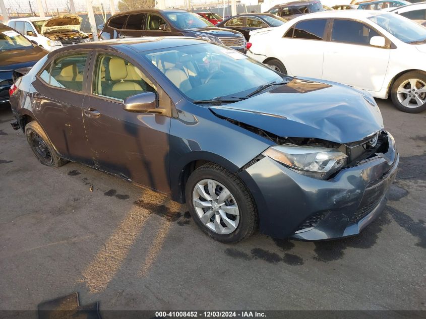 VIN 2T1BURHE1GC601029 2016 Toyota Corolla, LE no.1