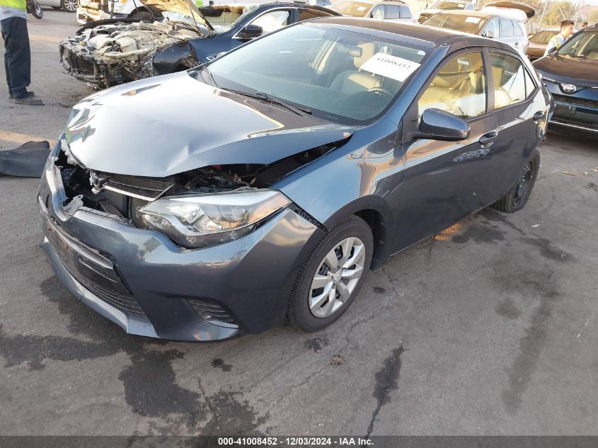 VIN 2T1BURHE1GC601029 2016 Toyota Corolla, LE no.2