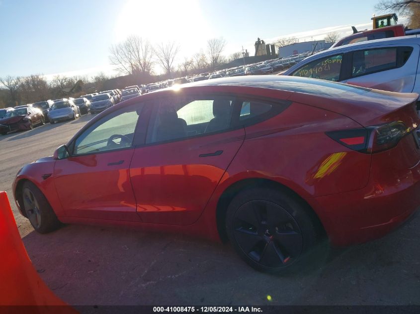 2022 Tesla Model 3 Long Range Dual Motor All-Wheel Drive VIN: 5YJ3E1EBXNF261272 Lot: 41008475