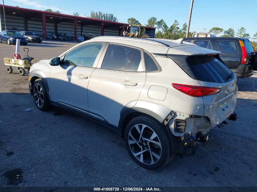 2022 Hyundai Kona Limited VIN: KM8K53A32NU926836 Lot: 41008728