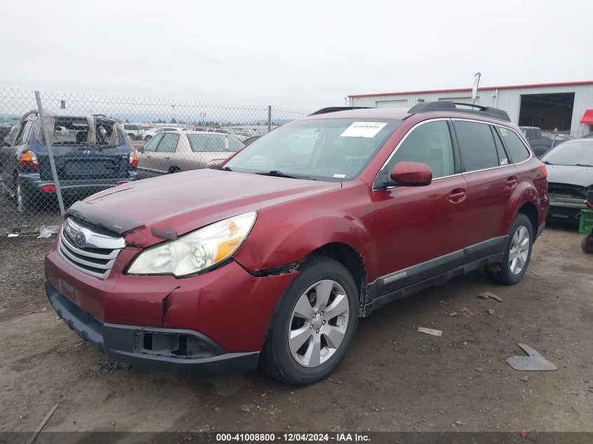 Vin: 4s4brccc2b3318639, lot: 41498695, subaru outback 2.5i premium 20112