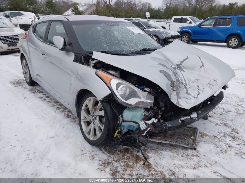 2017 Hyundai Veloster VIN: KMHTC6AD1HU304799 Lot: 41008976