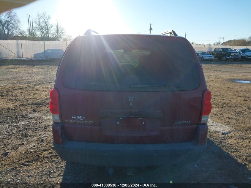 2005 Pontiac Montana Sv6 Fwd VIN: 1GMDV33L95D188443 Lot: 41009538