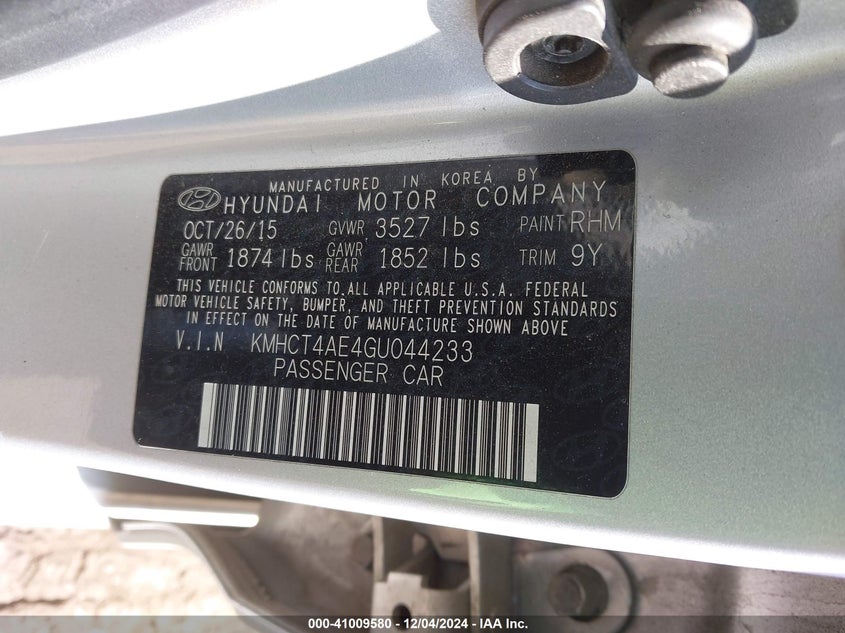 2016 HYUNDAI ACCENT SE - KMHCT4AE4GU044233