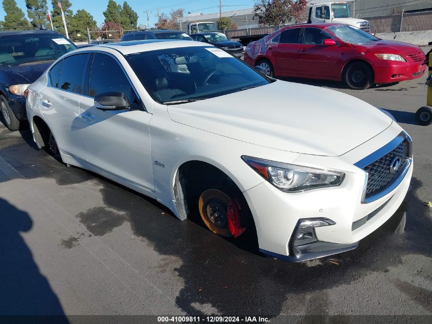 VIN JN1FV7AR3JM700299 2018 Infiniti Q50, 3.0T Red S... no.1