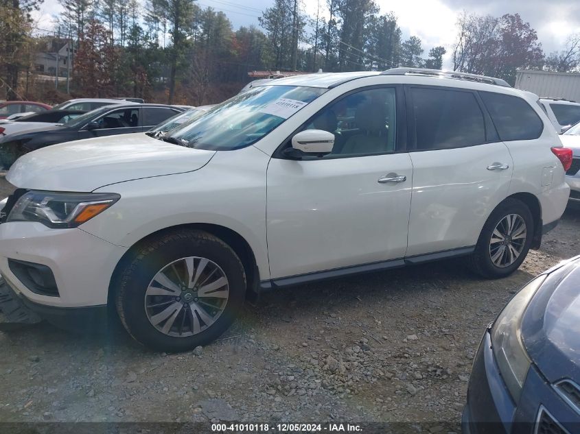 2017 Nissan Pathfinder Sl VIN: 5N1DR2MN9HC656258 Lot: 41010118