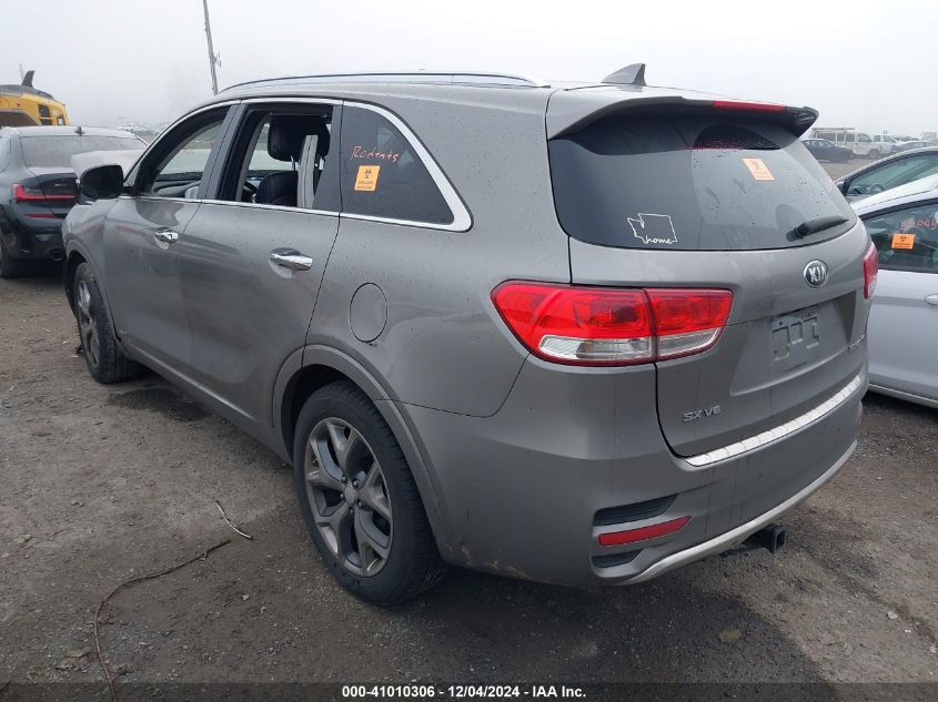 VIN 5XYPKDA52GG164803 2016 KIA Sorento, 3.3L Sx no.3