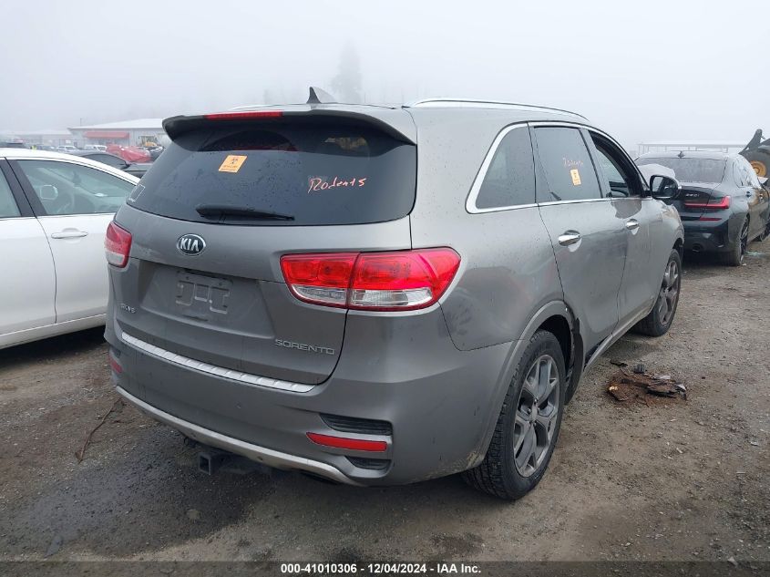 VIN 5XYPKDA52GG164803 2016 KIA Sorento, 3.3L Sx no.4