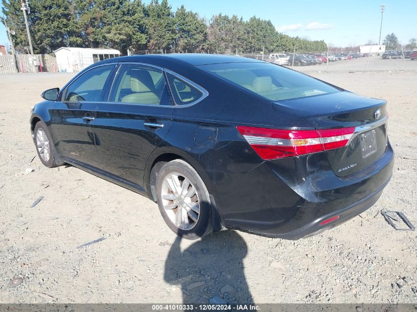 VIN 4T1BK1EB3DU011491 2013 Toyota Avalon, Xle no.3