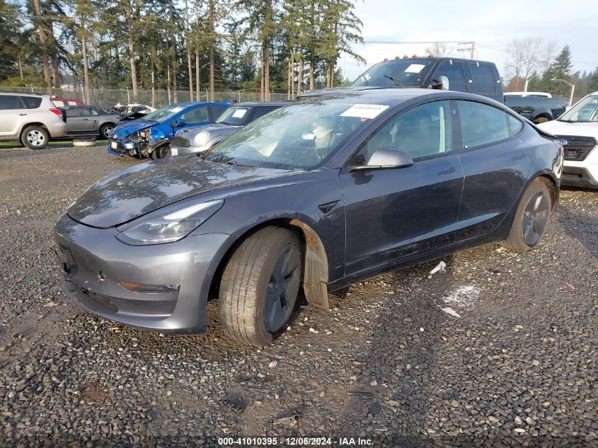 VIN 5YJ3E1EB5MF073306 2021 Tesla Model 3, Long Rang... no.2