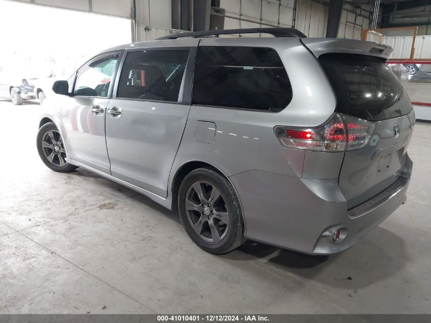 VIN 5TDXZ3DC9HS885348 2017 Toyota Sienna, SE no.3