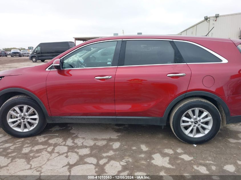 2019 Kia Sorento 2.4L Lx VIN: 5XYPG4A33KG506042 Lot: 41010563