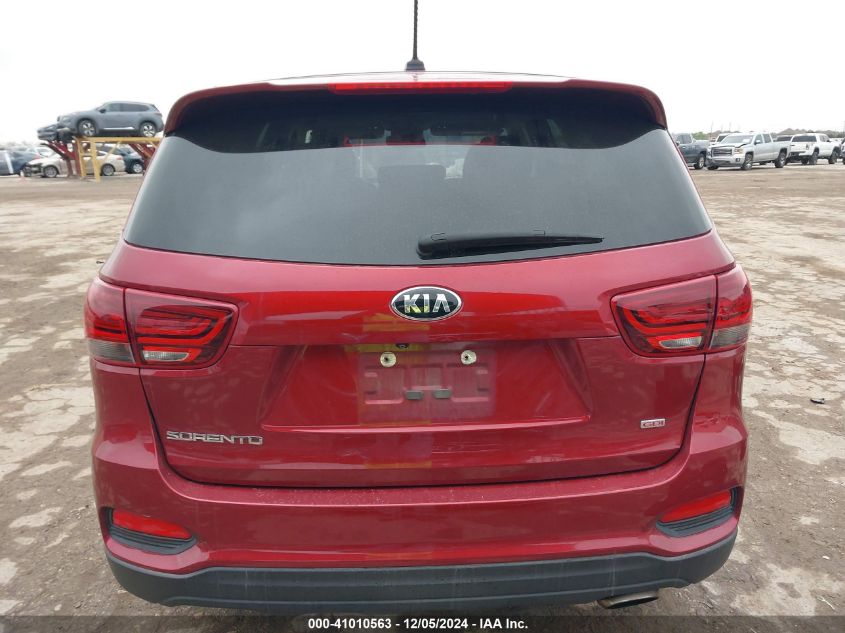 2019 Kia Sorento 2.4L Lx VIN: 5XYPG4A33KG506042 Lot: 41010563