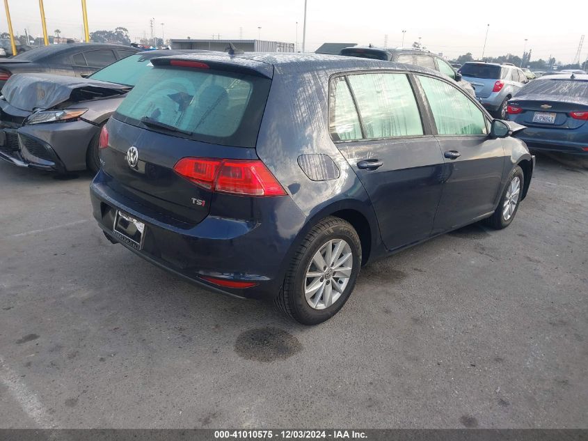 VIN 3VW217AU4FM066179 2015 Volkswagen Golf, Tsi S 4... no.4