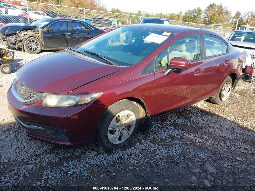 VIN 19XFB2F59EE083803 2014 Honda Civic, LX no.2