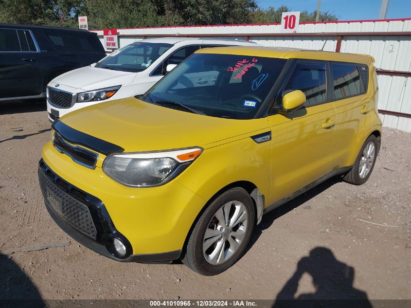 2016 Kia Soul + VIN: KNDJP3A51G7275602 Lot: 41010965