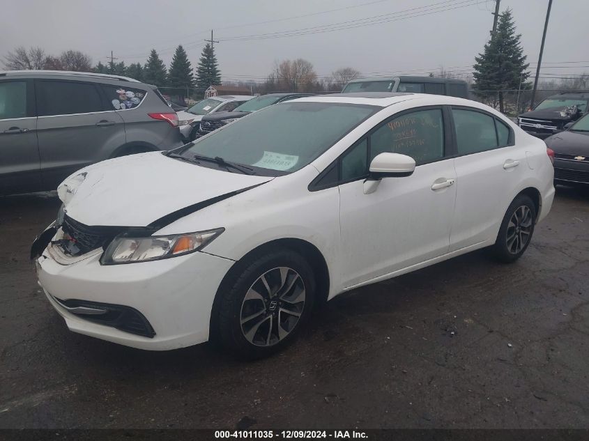 VIN 2HGFB2F85EH527985 2014 Honda Civic, EX no.2