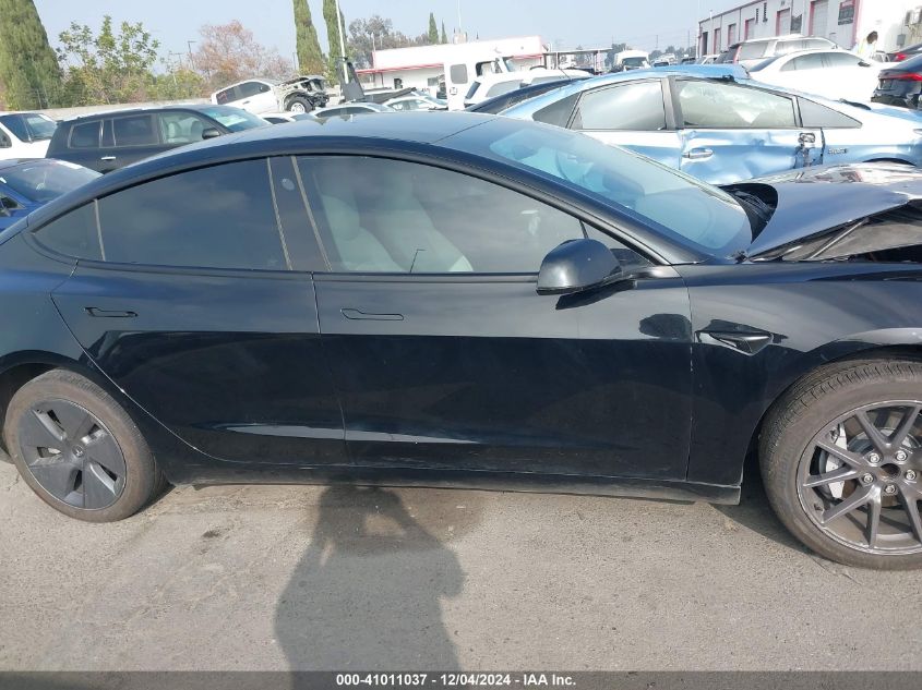 VIN 5YJ3E1EA7NF248339 2022 Tesla Model 3, Rear-Whee... no.13