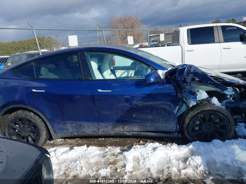 2020 Tesla Model Y Long Range Dual Motor All-Wheel Drive VIN: 5YJYGDEE4LF049377 Lot: 41012265