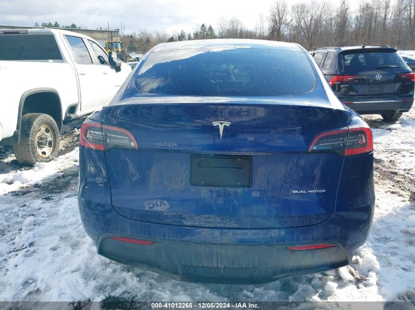 2020 Tesla Model Y Long Range Dual Motor All-Wheel Drive VIN: 5YJYGDEE4LF049377 Lot: 41012265