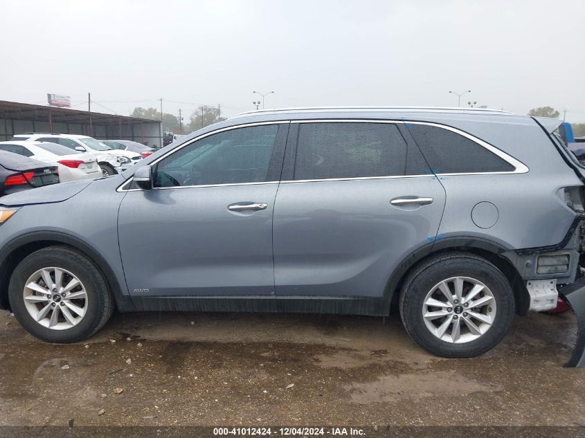 2019 Kia Sorento 2.4L Lx VIN: 5XYPGDA32KG604950 Lot: 41012424