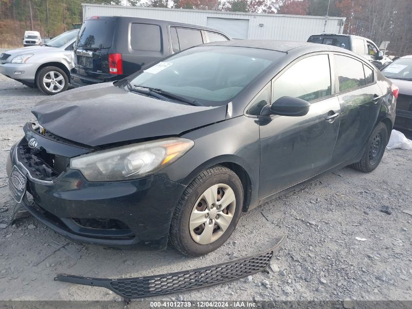 VIN KNAFK4A6XE5189536 2014 KIA FORTE no.2