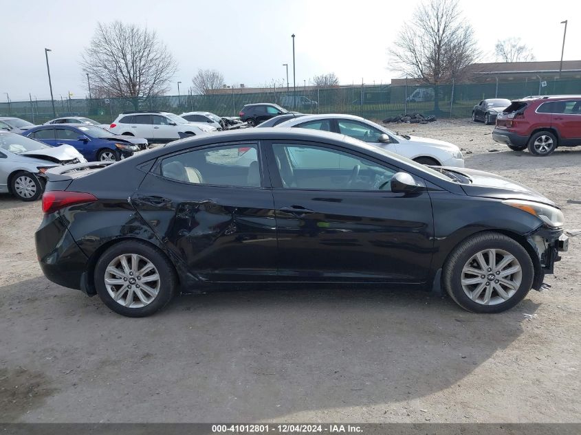 VIN KMHDH4AE1FU355624 2015 Hyundai Elantra, SE no.14