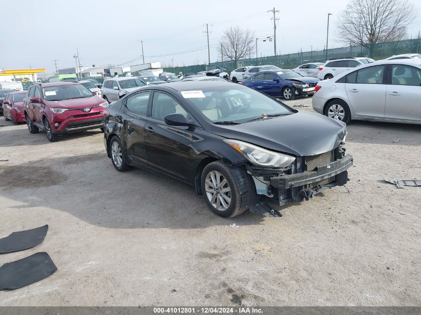 VIN KMHDH4AE1FU355624 2015 Hyundai Elantra, SE no.1