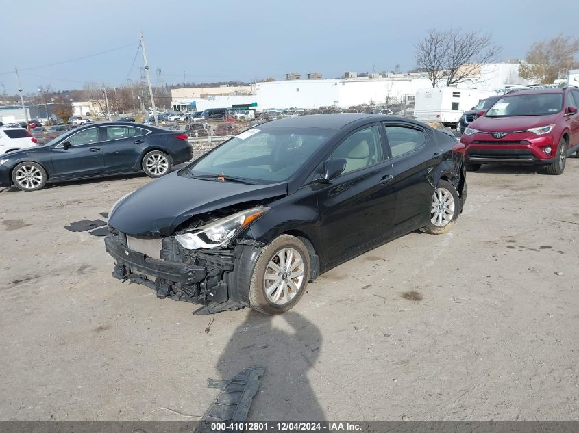 VIN KMHDH4AE1FU355624 2015 Hyundai Elantra, SE no.2