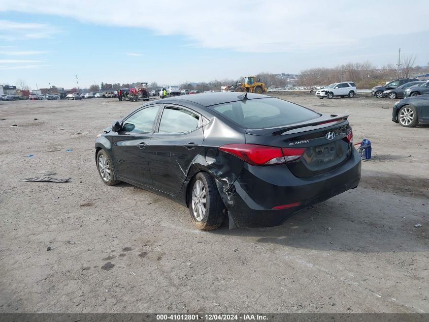 VIN KMHDH4AE1FU355624 2015 Hyundai Elantra, SE no.3