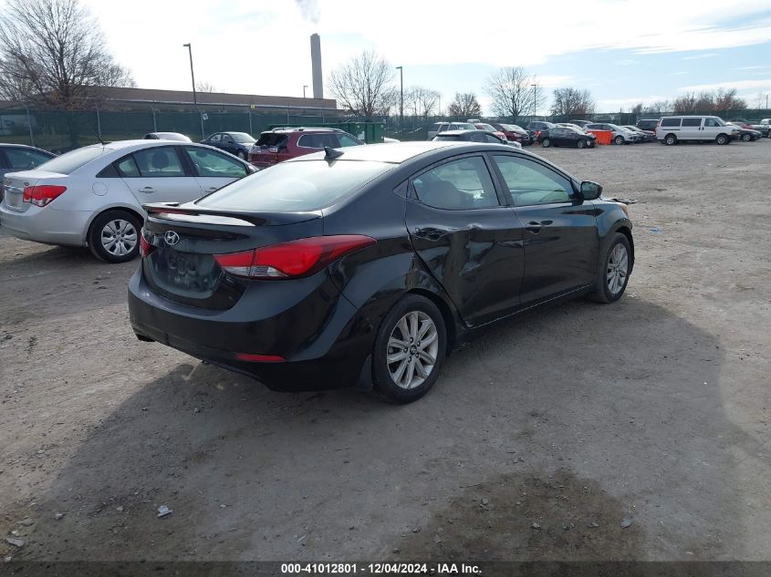 VIN KMHDH4AE1FU355624 2015 Hyundai Elantra, SE no.4