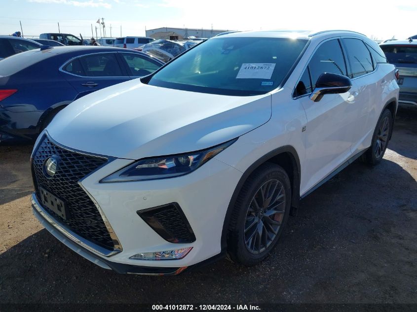 VIN 2T2YZMDA5NC366323 2022 Lexus RX, 350 F Sport Ha... no.2