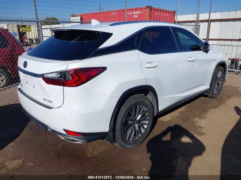 VIN 2T2YZMDA5NC366323 2022 Lexus RX, 350 F Sport Ha... no.4