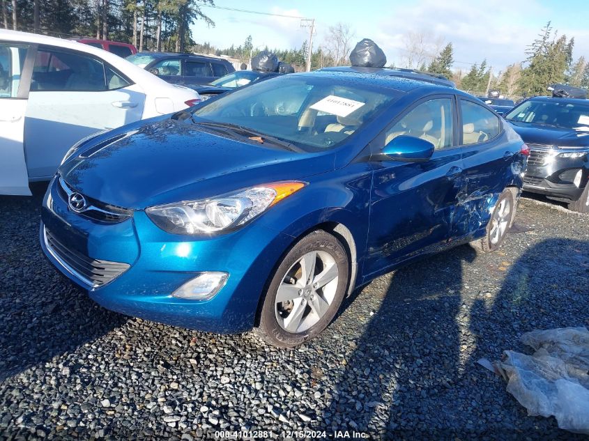 VIN KMHDH4AE6DU950711 2013 Hyundai Elantra, Gls no.2