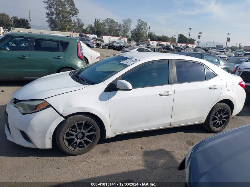 2014 Toyota Corolla Le VIN: 5YFBURHE0EP091785 Lot: 41013141