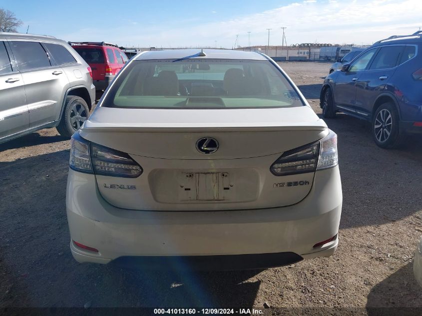 2010 Lexus Hs 250H VIN: JTHBB1BA2A2012198 Lot: 41013160