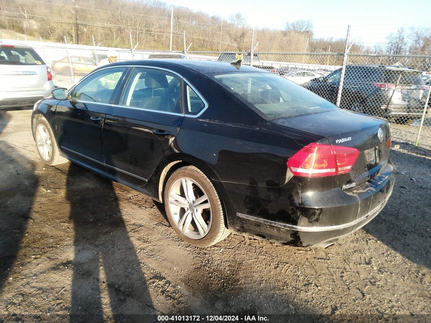 2013 VOLKSWAGEN PASSAT VIN: 1VWBN7A36DC100634