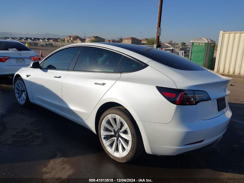 VIN 5YJ3E1EB3NF136615 2022 Tesla Model 3, Long Rang... no.3