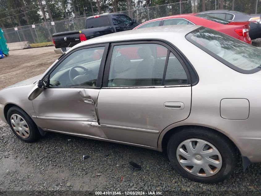 2002 Toyota Corolla Le VIN: 1NXBR12E62Z576065 Lot: 41013546