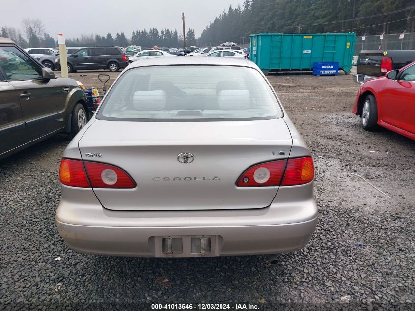 2002 Toyota Corolla Le VIN: 1NXBR12E62Z576065 Lot: 41013546